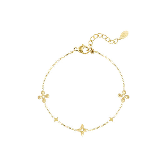 Flowerparty Armband Goud