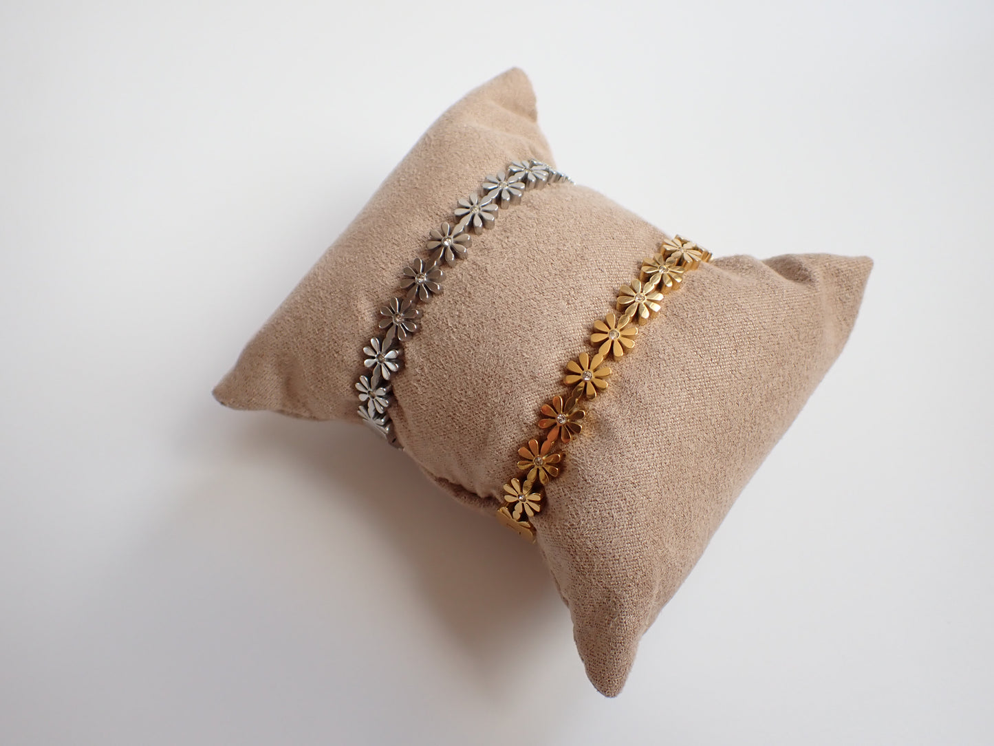 Bangle Armband Bloemen Goud