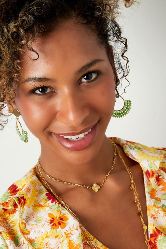 Ketting Bloem Zilver